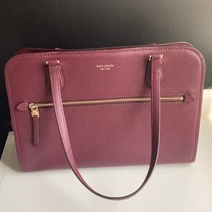 Burgundy Kate Spade work tote